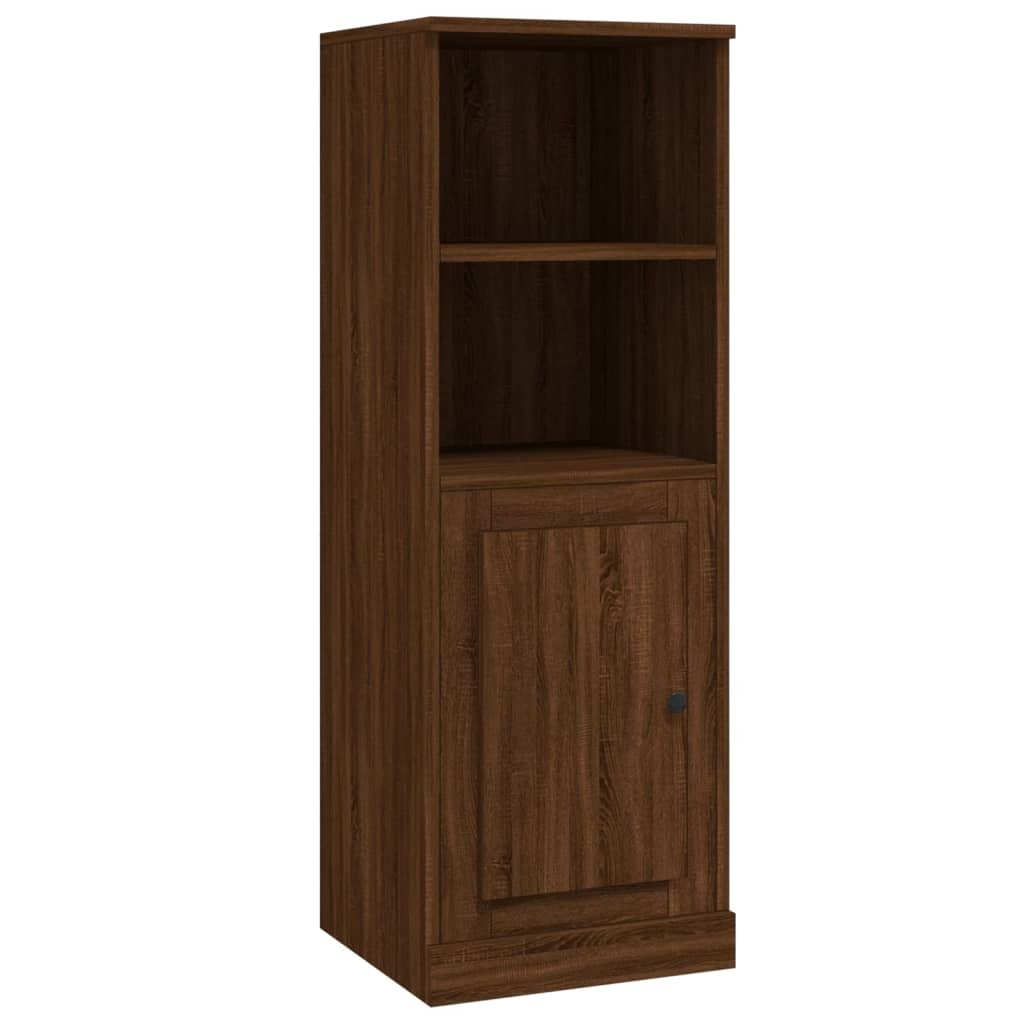 VidaXL Hoge kast 36x35,5x103,5 cm bewerkt hout bruineikenkleurig