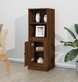 VidaXL Hoge kast 36x35,5x103,5 cm bewerkt hout bruineikenkleurig