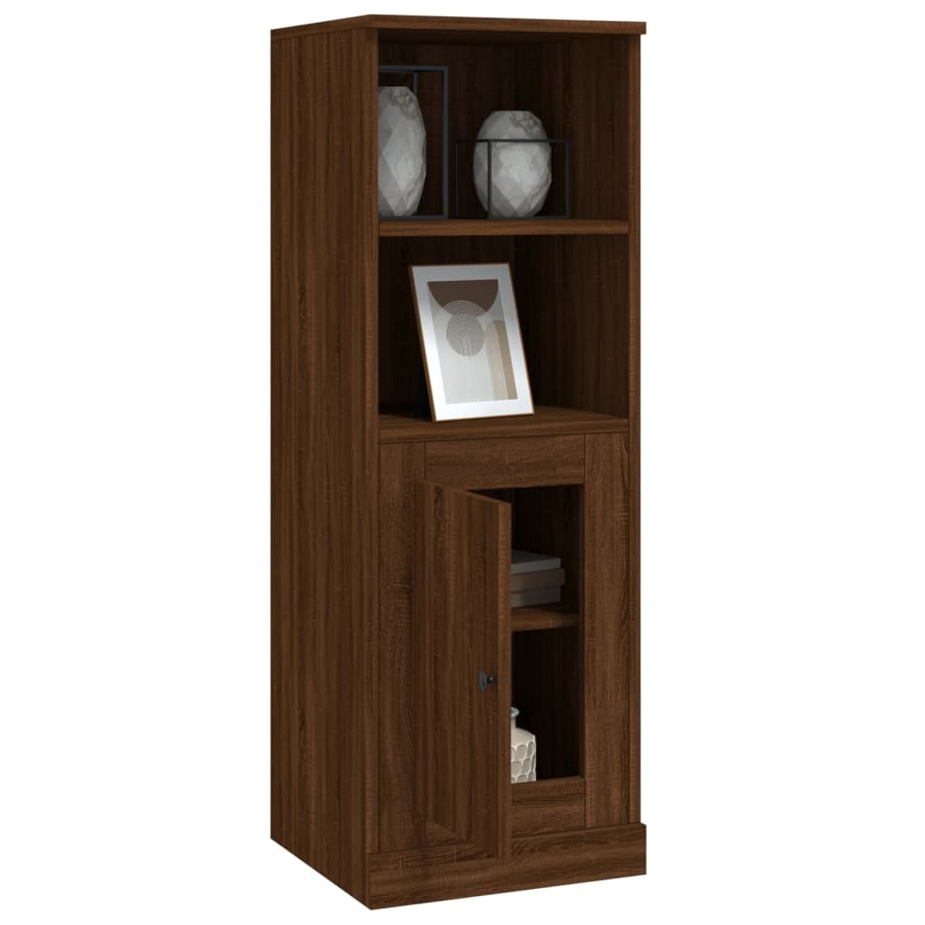 VidaXL Hoge kast 36x35,5x103,5 cm bewerkt hout bruineikenkleurig