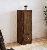 VidaXL Hoge kast 36x35,5x103,5 cm bewerkt hout bruineikenkleurig