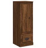 VidaXL Hoge kast 36x35,5x103,5 cm bewerkt hout bruineikenkleurig