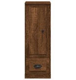 VidaXL Hoge kast 36x35,5x103,5 cm bewerkt hout bruineikenkleurig