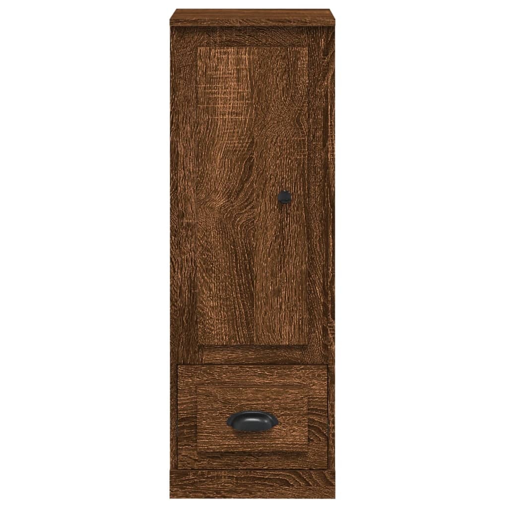 VidaXL Hoge kast 36x35,5x103,5 cm bewerkt hout bruineikenkleurig
