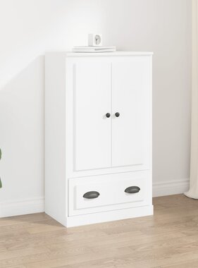 VidaXL Hoge kast 60x35,5x103,5 cm bewerkt hout wit