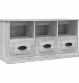 VidaXL Tv-meubel 100x35x50 cm bewerkt hout grijs sonoma eikenkleurig