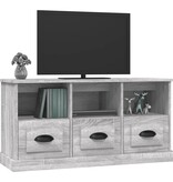 VidaXL Tv-meubel 100x35x50 cm bewerkt hout grijs sonoma eikenkleurig