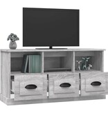 VidaXL Tv-meubel 100x35x50 cm bewerkt hout grijs sonoma eikenkleurig