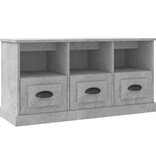 VidaXL Tv-meubel 100x35x50 cm bewerkt hout betongrijs