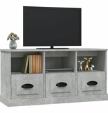 VidaXL Tv-meubel 100x35x50 cm bewerkt hout betongrijs