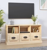 VidaXL Tv-meubel 100x35x50 cm bewerkt hout sonoma eikenkleurig