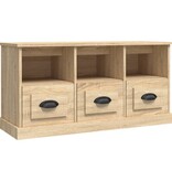 VidaXL Tv-meubel 100x35x50 cm bewerkt hout sonoma eikenkleurig
