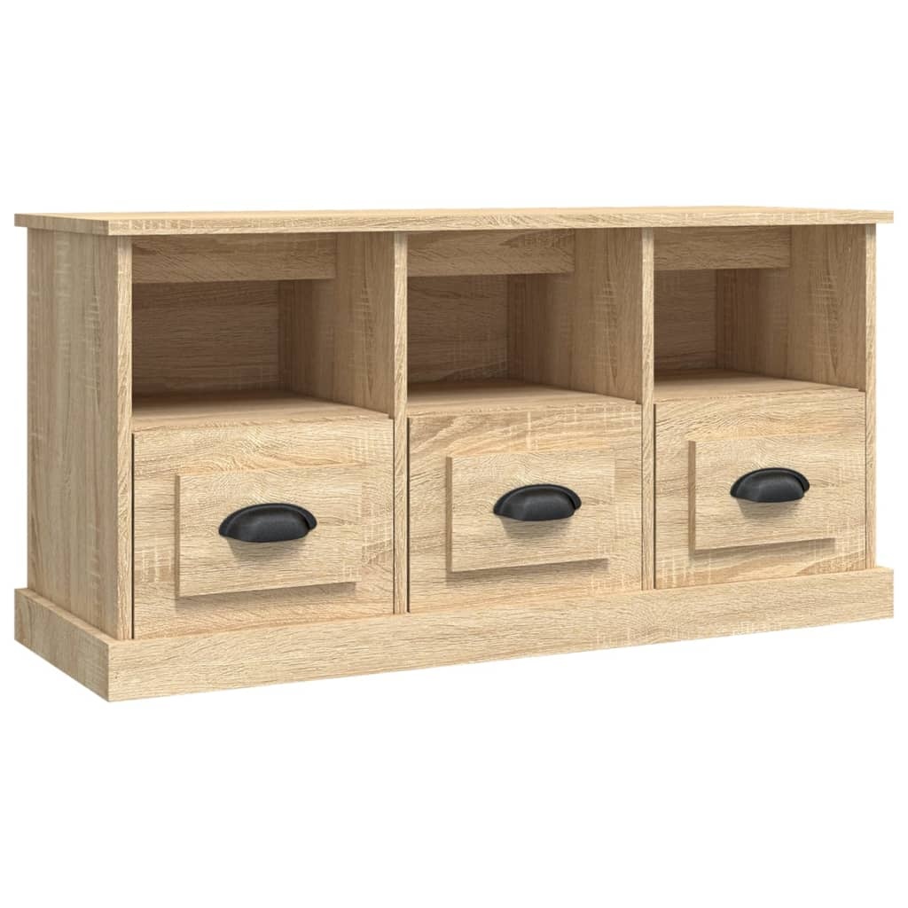 VidaXL Tv-meubel 100x35x50 cm bewerkt hout sonoma eikenkleurig