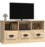 VidaXL Tv-meubel 100x35x50 cm bewerkt hout sonoma eikenkleurig