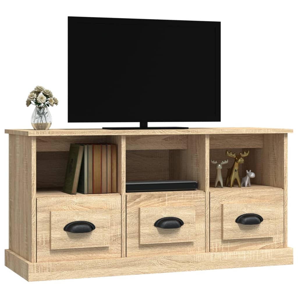 VidaXL Tv-meubel 100x35x50 cm bewerkt hout sonoma eikenkleurig