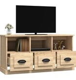 VidaXL Tv-meubel 100x35x50 cm bewerkt hout sonoma eikenkleurig