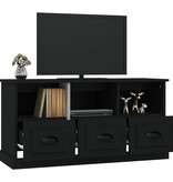 vidaXL Tv-meubel 100x35x50 cm bewerkt hout zwart
