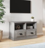 VidaXL Tv-meubel 80x35x50 cm bewerkt hout grijs sonoma eikenkleurig