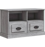VidaXL Tv-meubel 80x35x50 cm bewerkt hout grijs sonoma eikenkleurig