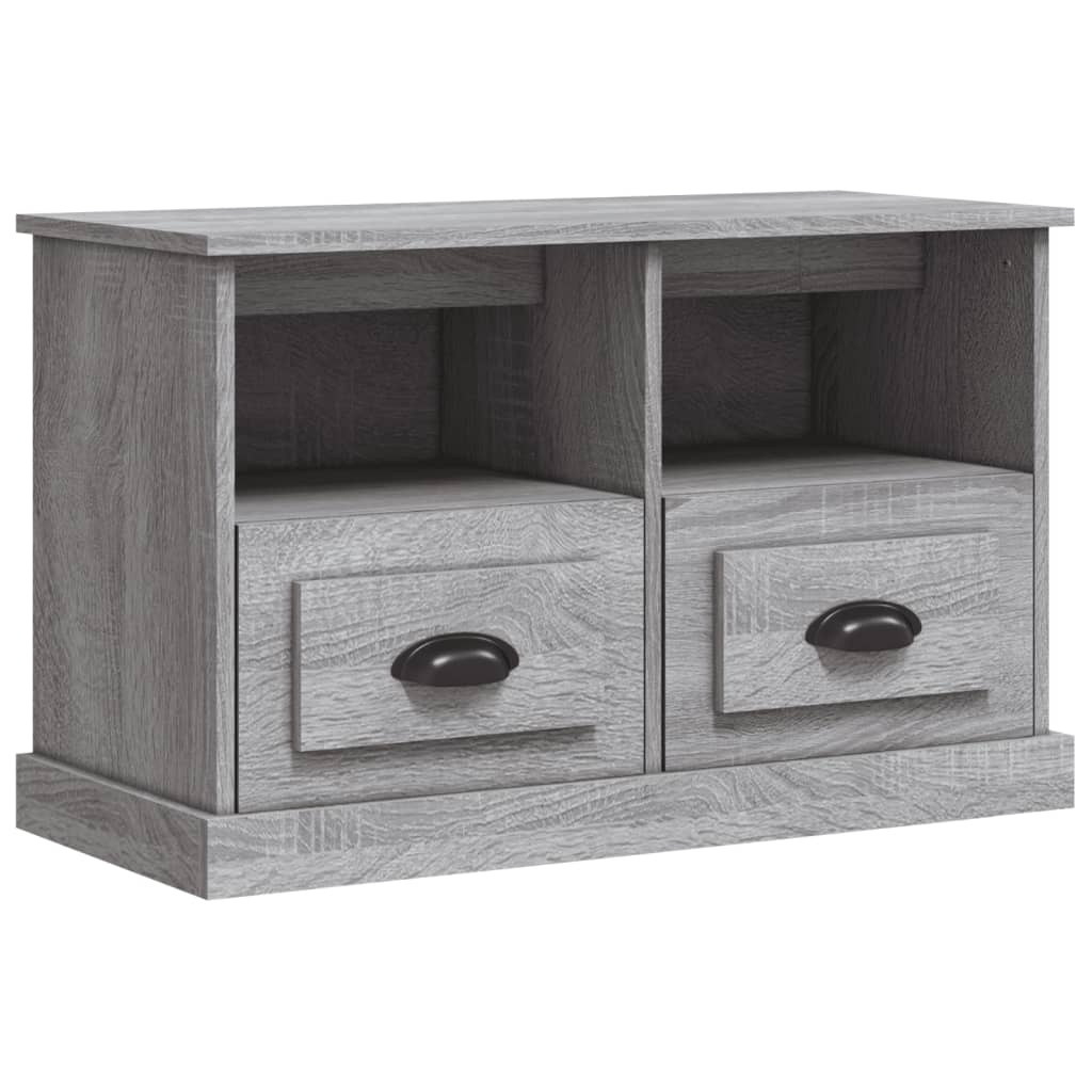 VidaXL Tv-meubel 80x35x50 cm bewerkt hout grijs sonoma eikenkleurig
