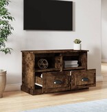 VidaXL Tv-meubel 80x35x50 cm bewerkt hout gerookt eikenkleurig