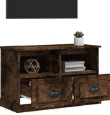 VidaXL Tv-meubel 80x35x50 cm bewerkt hout gerookt eikenkleurig