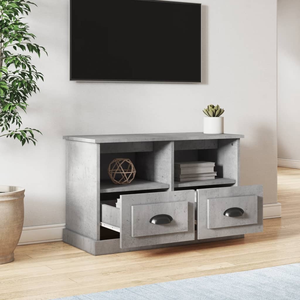 VidaXL Tv-meubel 80x35x50 cm bewerkt hout betongrijs