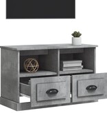 VidaXL Tv-meubel 80x35x50 cm bewerkt hout betongrijs