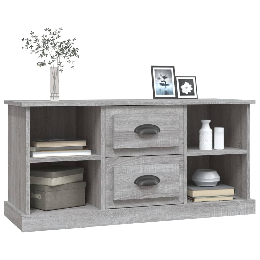 VidaXL Tv-meubel 99,5x35,5x48 cm bewerkt hout grijs sonoma eikenkleur