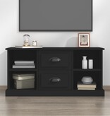VidaXL Tv-meubel 99,5x35,5x48 cm bewerkt hout zwart