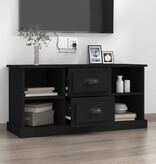 VidaXL Tv-meubel 99,5x35,5x48 cm bewerkt hout zwart