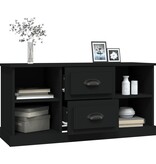 VidaXL Tv-meubel 99,5x35,5x48 cm bewerkt hout zwart