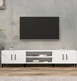 VidaXL Tv-meubel 180x31,5x40 cm bewerkt hout wit