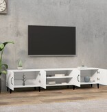 vidaXL Tv-meubel 180x31,5x40 cm bewerkt hout wit