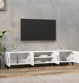 VidaXL Tv-meubel 180x31,5x40 cm bewerkt hout wit
