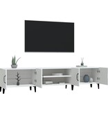 VidaXL Tv-meubel 180x31,5x40 cm bewerkt hout wit