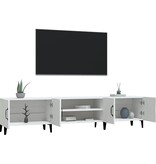 vidaXL Tv-meubel 180x31,5x40 cm bewerkt hout wit