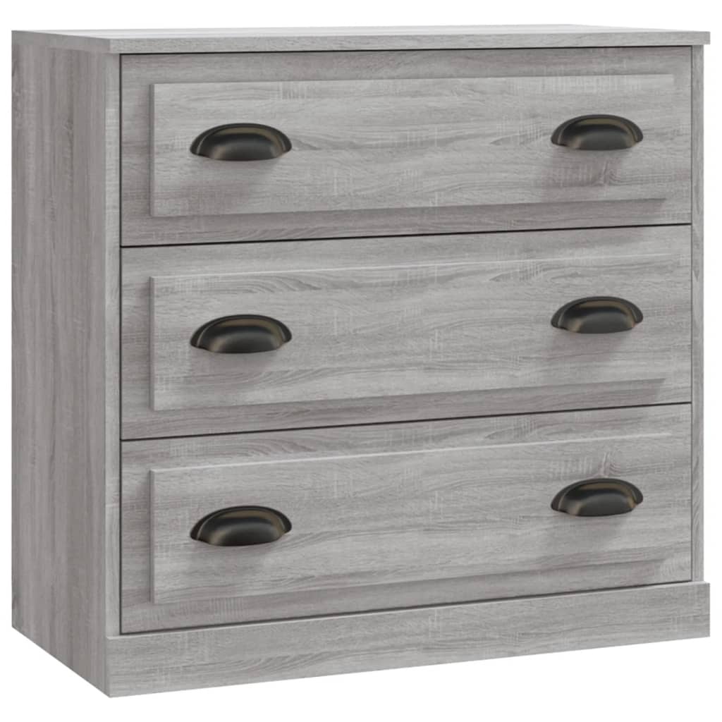 VidaXL Dressoir 70x35,5x67,5 cm bewerkt hout grijs sonoma eikenkleurig