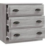 VidaXL Dressoir 70x35,5x67,5 cm bewerkt hout grijs sonoma eikenkleurig