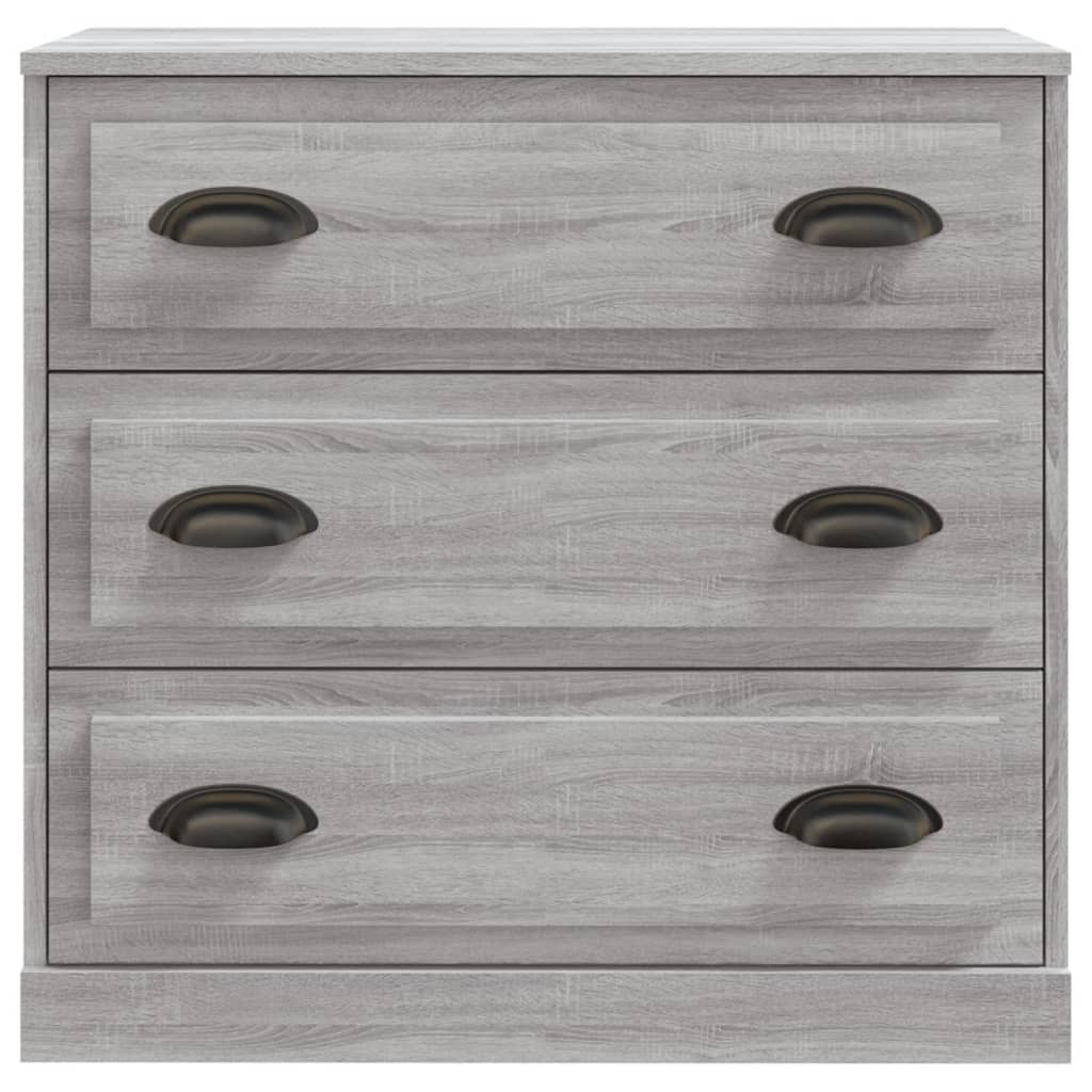 VidaXL Dressoir 70x35,5x67,5 cm bewerkt hout grijs sonoma eikenkleurig