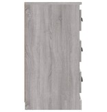 VidaXL Dressoir 70x35,5x67,5 cm bewerkt hout grijs sonoma eikenkleurig
