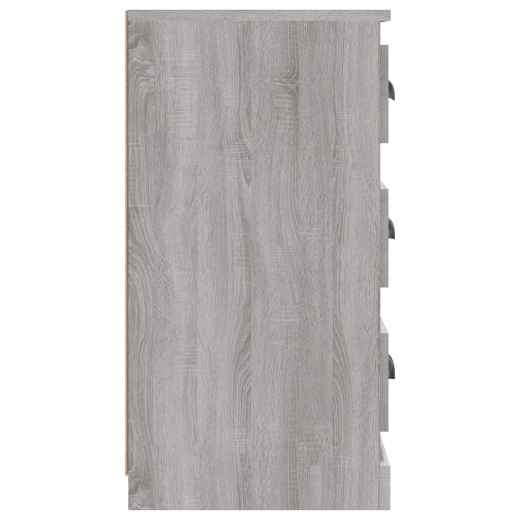 VidaXL Dressoir 70x35,5x67,5 cm bewerkt hout grijs sonoma eikenkleurig