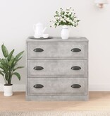 VidaXL Dressoir 70x35,5x67,5 cm bewerkt hout betongrijs