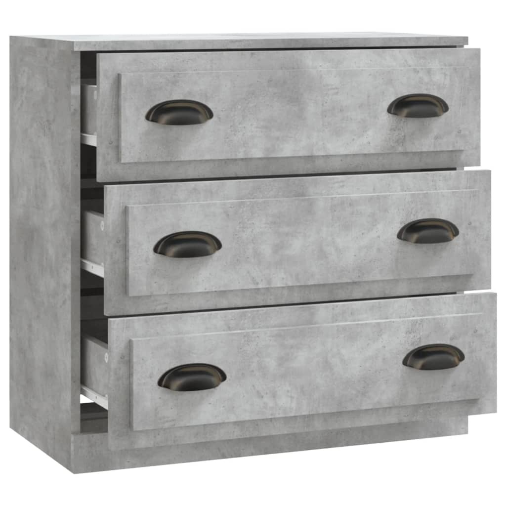 VidaXL Dressoir 70x35,5x67,5 cm bewerkt hout betongrijs