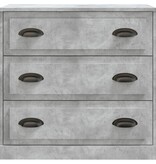 VidaXL Dressoir 70x35,5x67,5 cm bewerkt hout betongrijs
