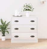 VidaXL Dressoir 70x35x67,5 cm bewerkt hout hoogglans wit