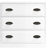 VidaXL Dressoir 70x35x67,5 cm bewerkt hout hoogglans wit