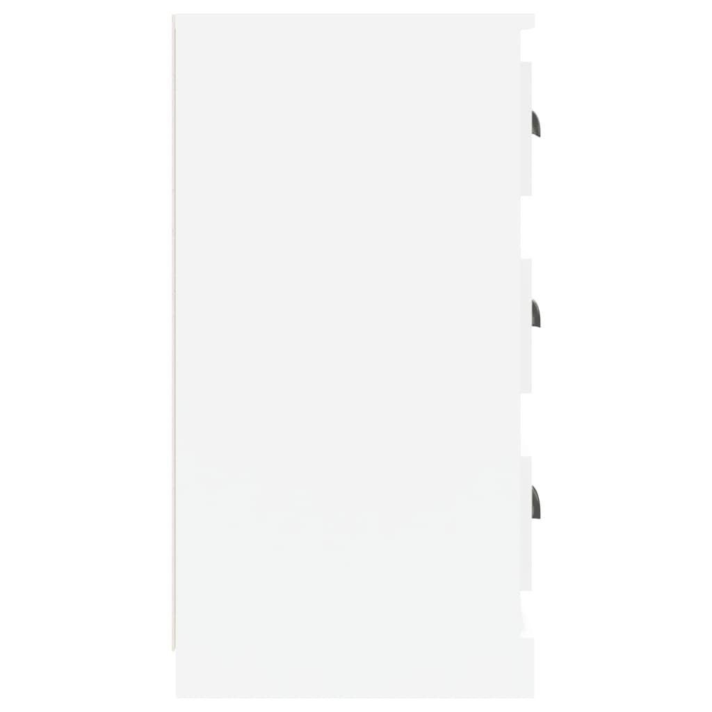 VidaXL Dressoir 70x35x67,5 cm bewerkt hout hoogglans wit