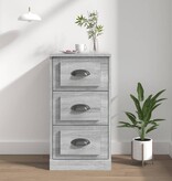VidaXL Dressoir 36x35,5x67,5 cm bewerkt hout grijs sonoma eikenkleurig