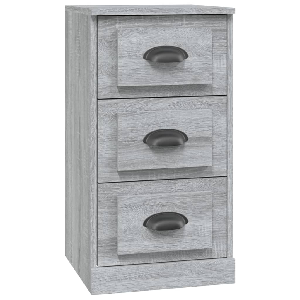 VidaXL Dressoir 36x35,5x67,5 cm bewerkt hout grijs sonoma eikenkleurig