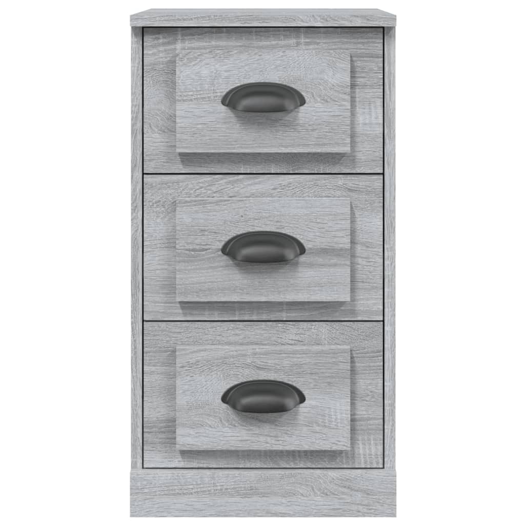 VidaXL Dressoir 36x35,5x67,5 cm bewerkt hout grijs sonoma eikenkleurig
